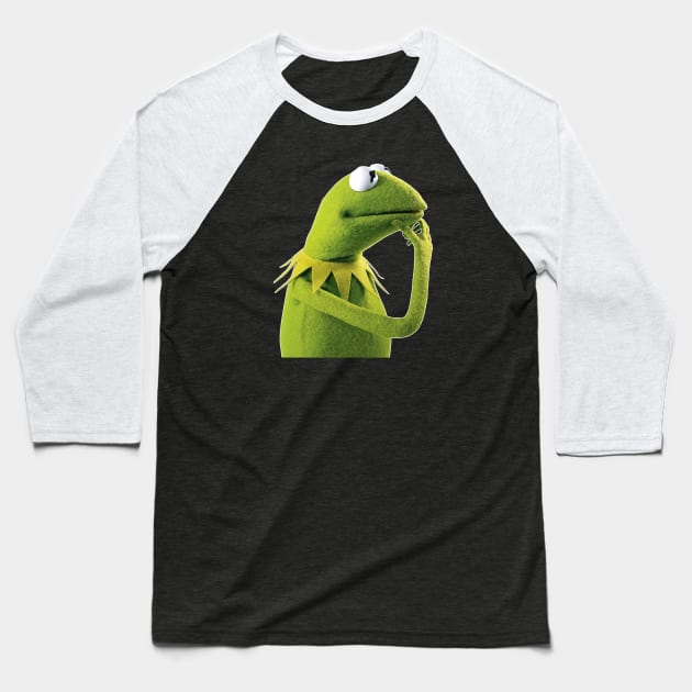 kermit He thinks of a plan Baseball T-Shirt by The Teehive